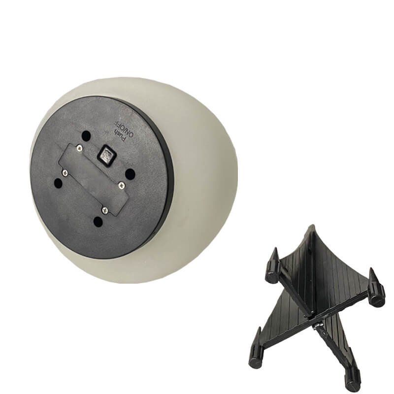 Zonnegrondlamp met een gladde halfdoorzichtige behuizing