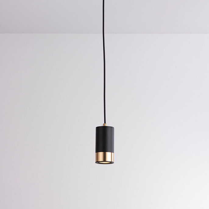 Nordycka minimalistyczna lampa wisząca kolumna z metalu