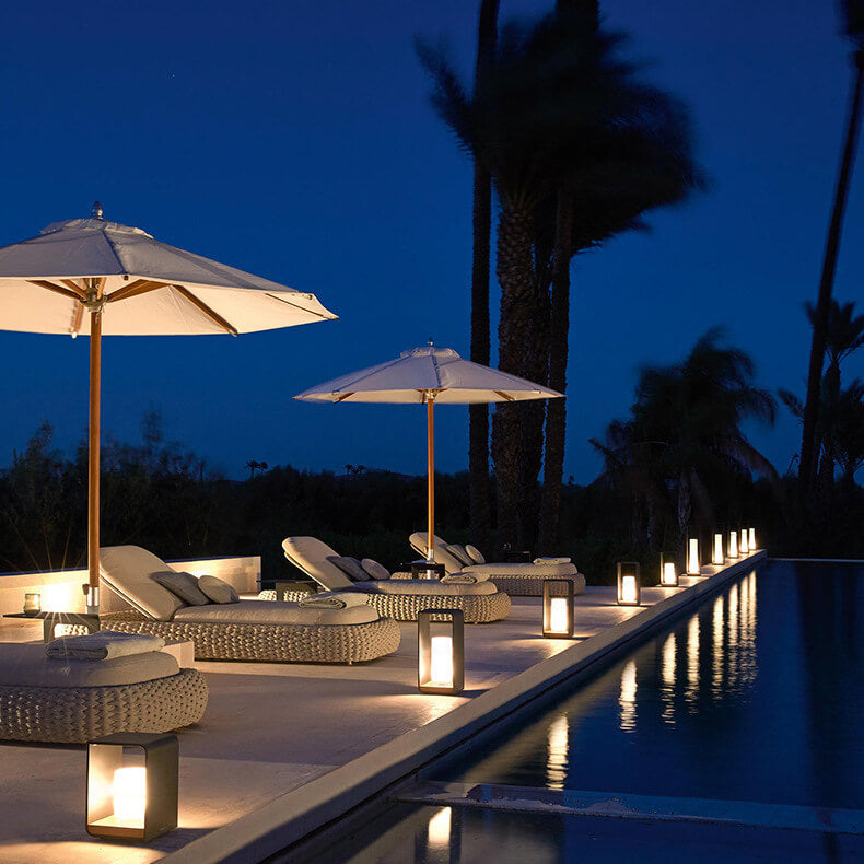 Moderne buiten-zonnetafel-lamp