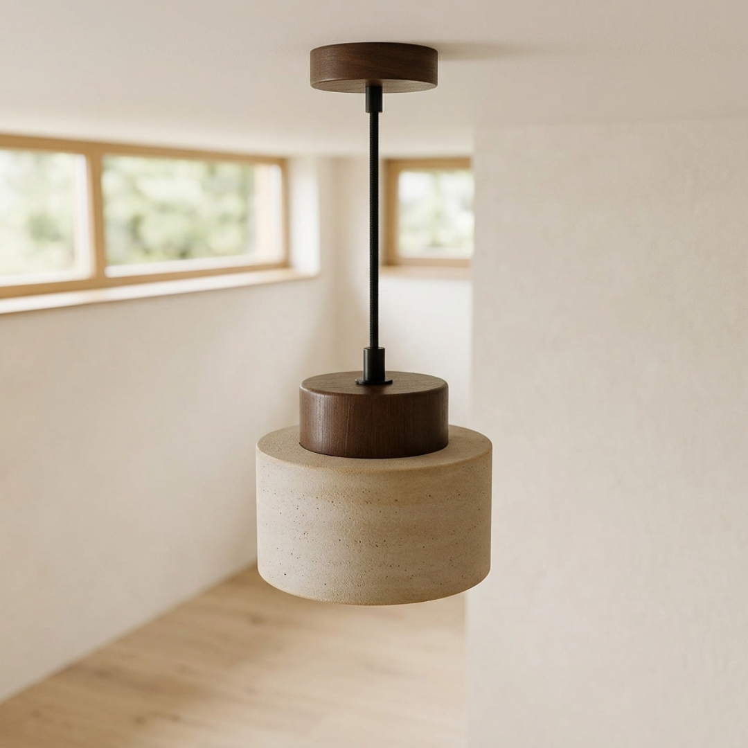 Luca – Lampa wisząca z trawertynu