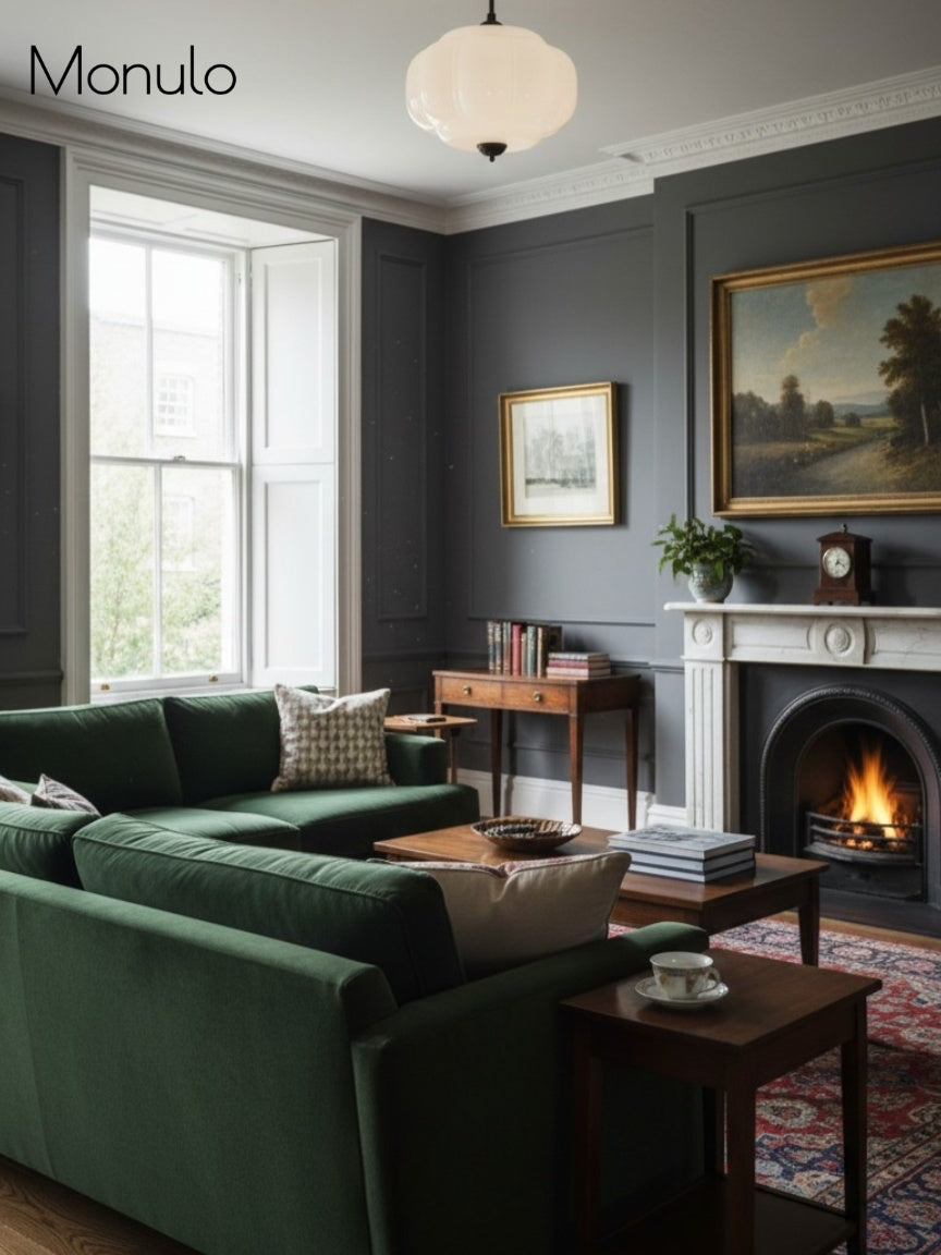 Lampa wisząca w kształcie dyni w stylu vintage, półpłaska, szklana