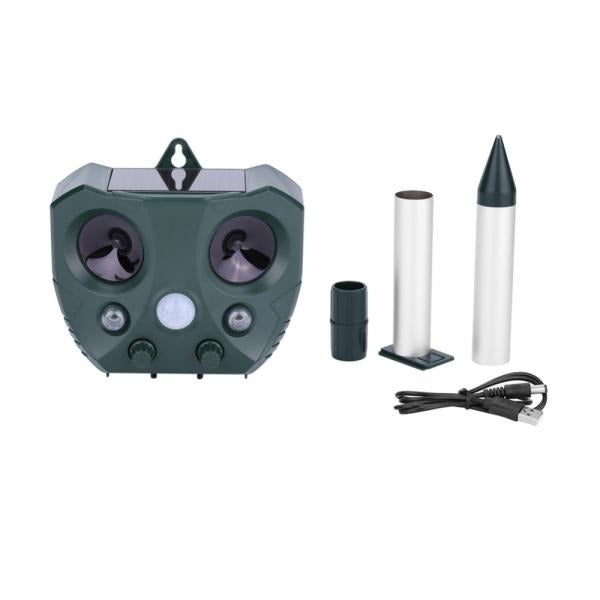 Répulsif ultrasonique extérieur contre les nuisibles avec détecteur de mouvement