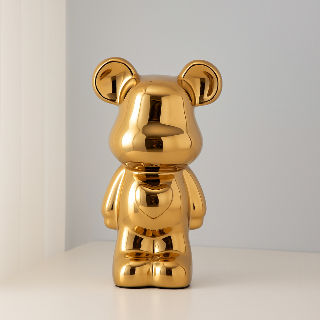 Kompaktowa figurka dekoracyjna w kształcie niedźwiedzia