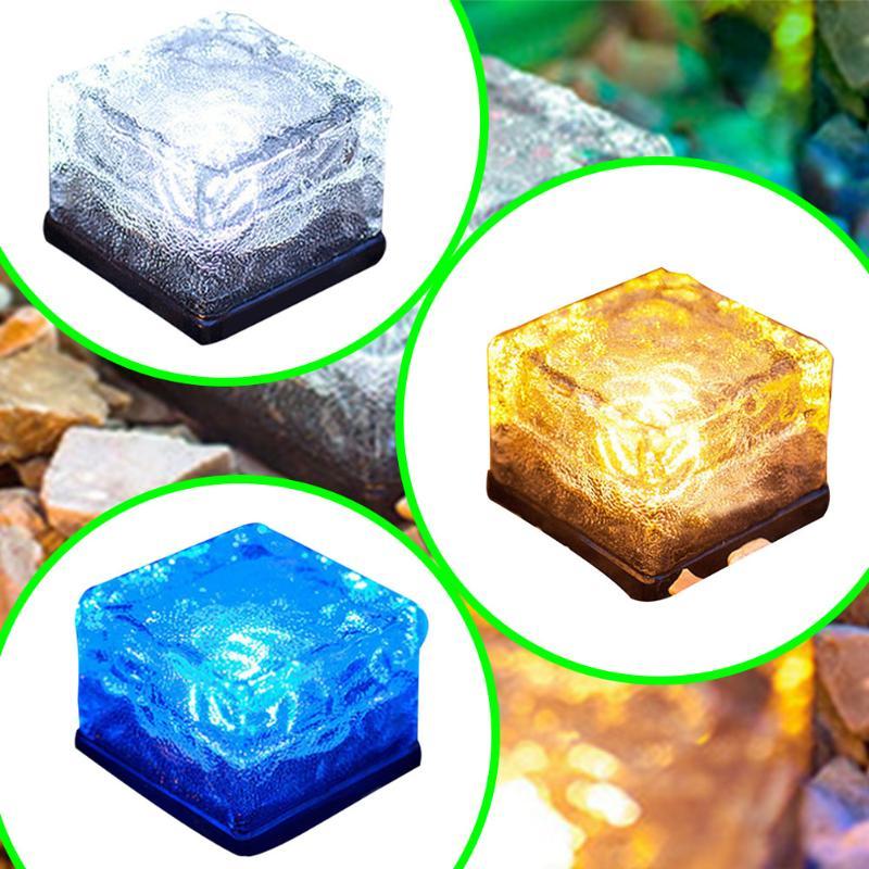 Lampe solaire de jardin à LED avec effet d'eau ondulante