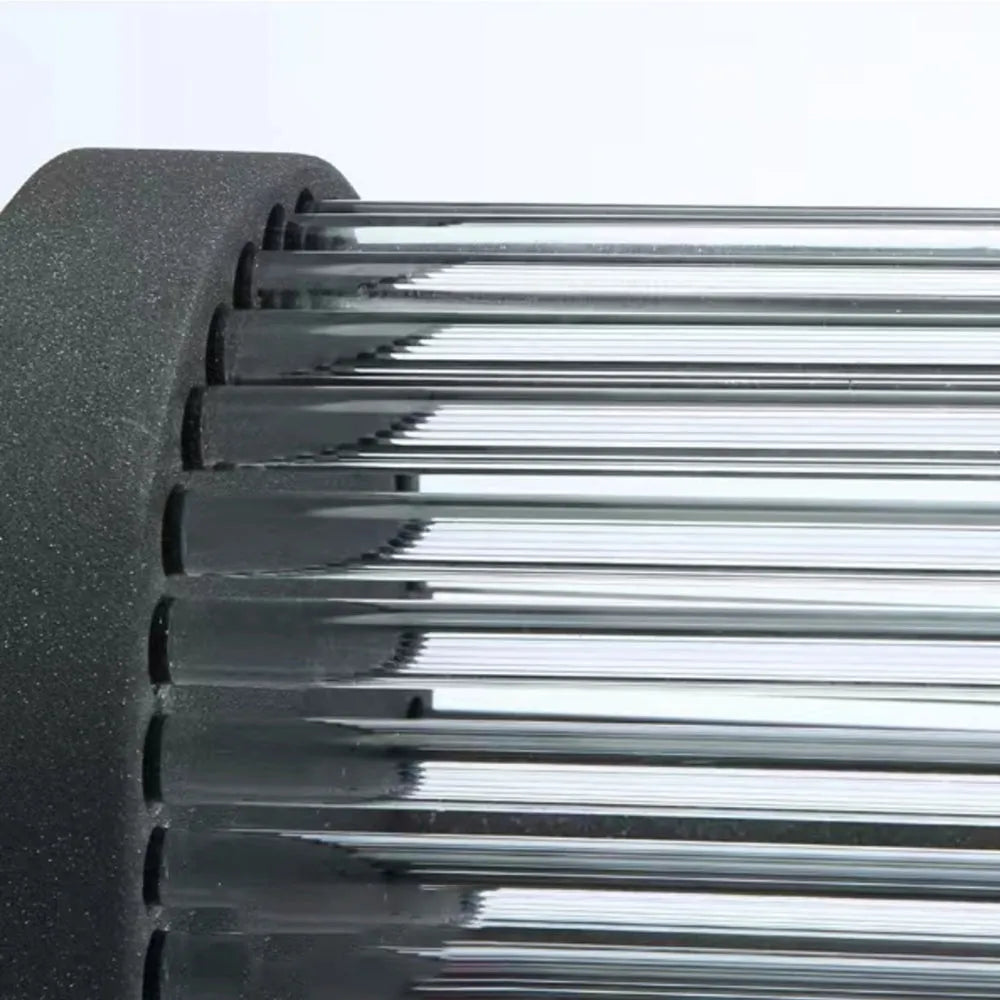 Buitenwandlamp LED met halfronde metalen en glazen behuizing