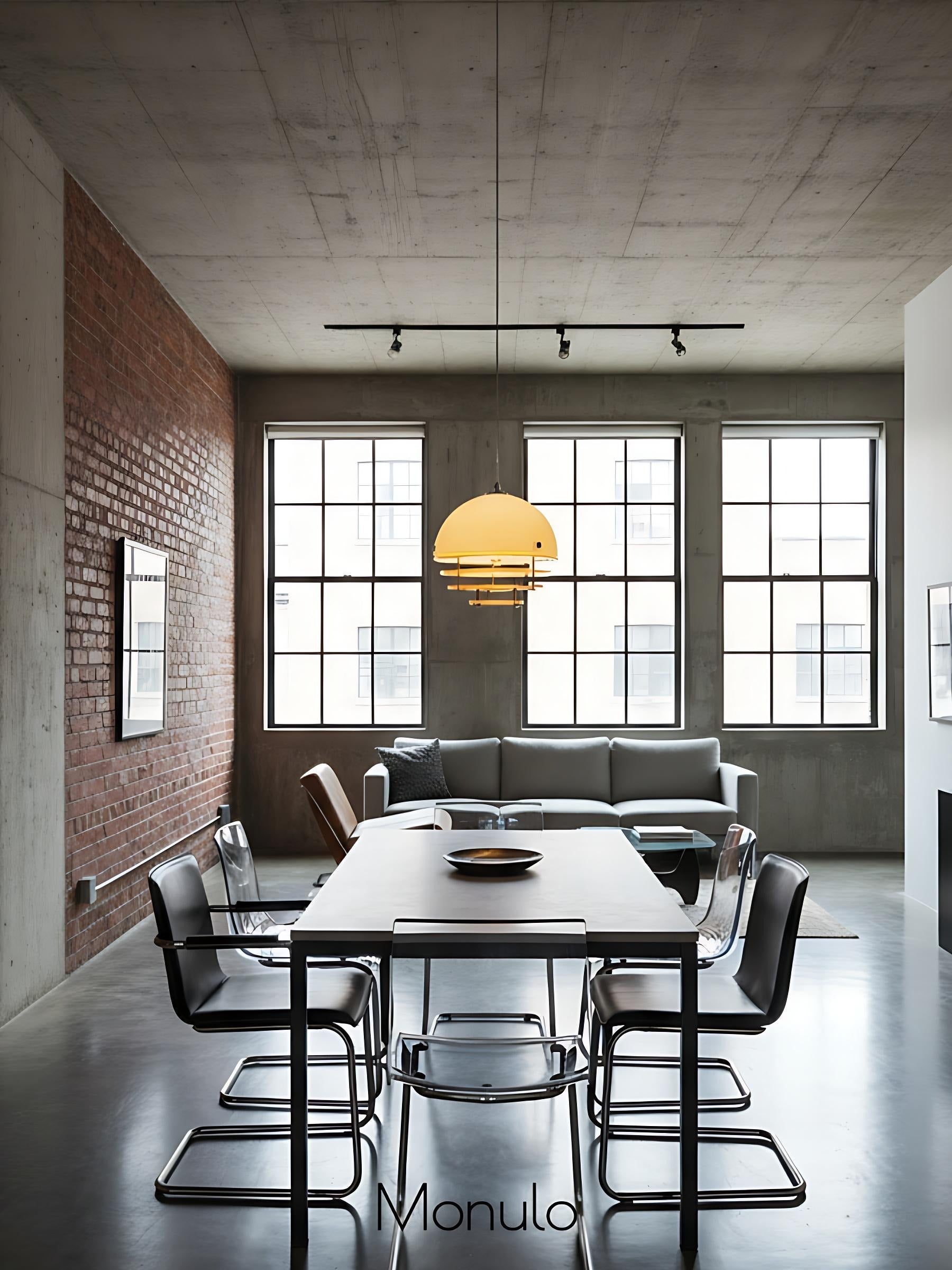 Moderne hanglamp Sunset met lamp in Bauhaus-stijl