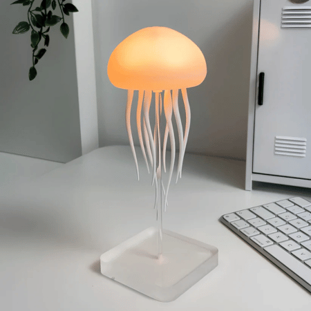 Lampe d'ambiance LED méduse avec alimentation USB