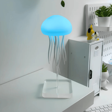 Lampe d'ambiance LED méduse avec alimentation USB