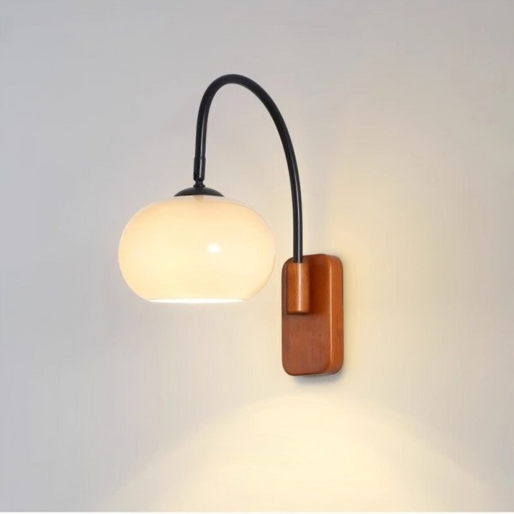 Nowoczesna obrotowa lampa ścienna Bauhaus