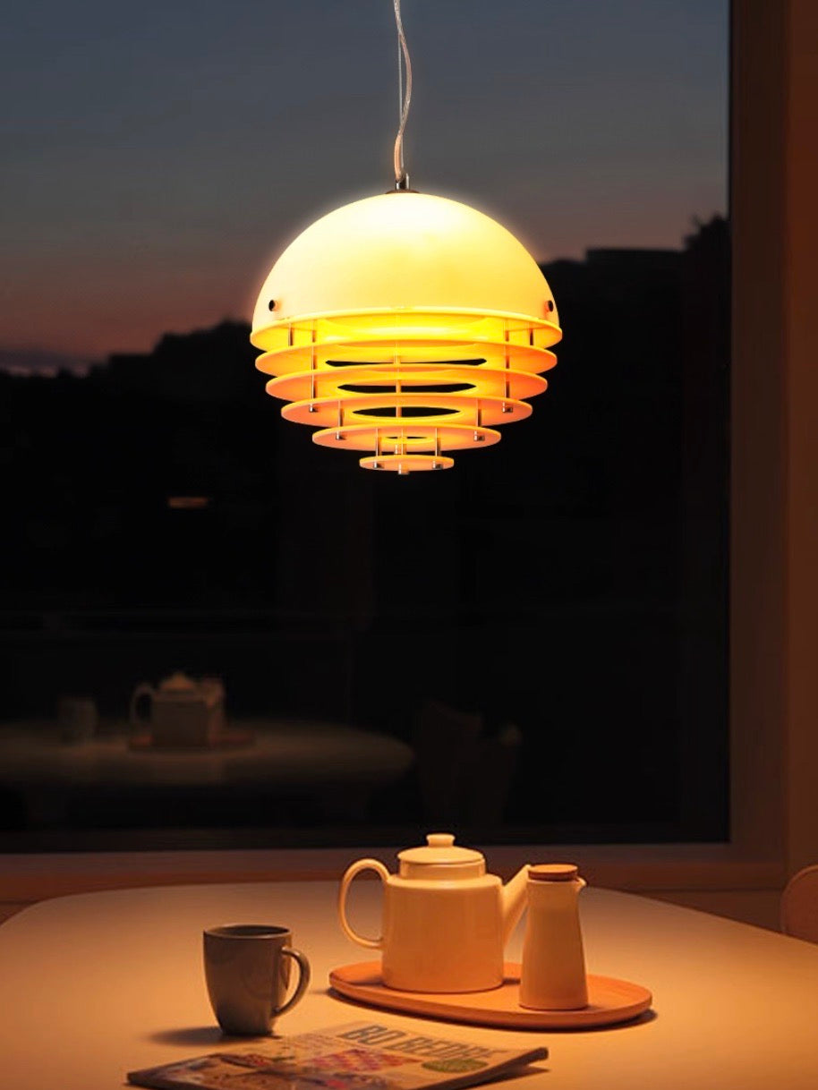 Moderne hanglamp Sunset met lamp in Bauhaus-stijl