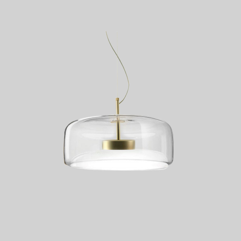 Glazen hanglamp met modern ontwerp