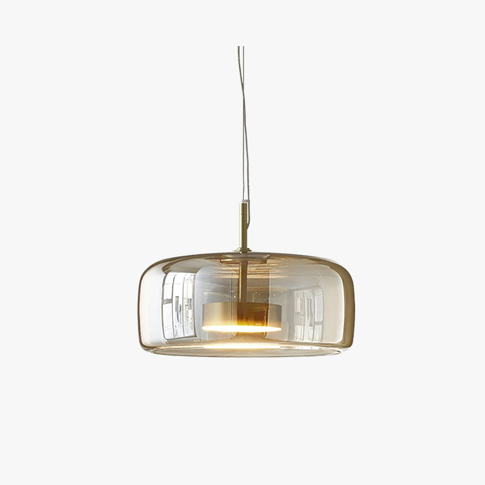 Glazen hanglamp met modern ontwerp