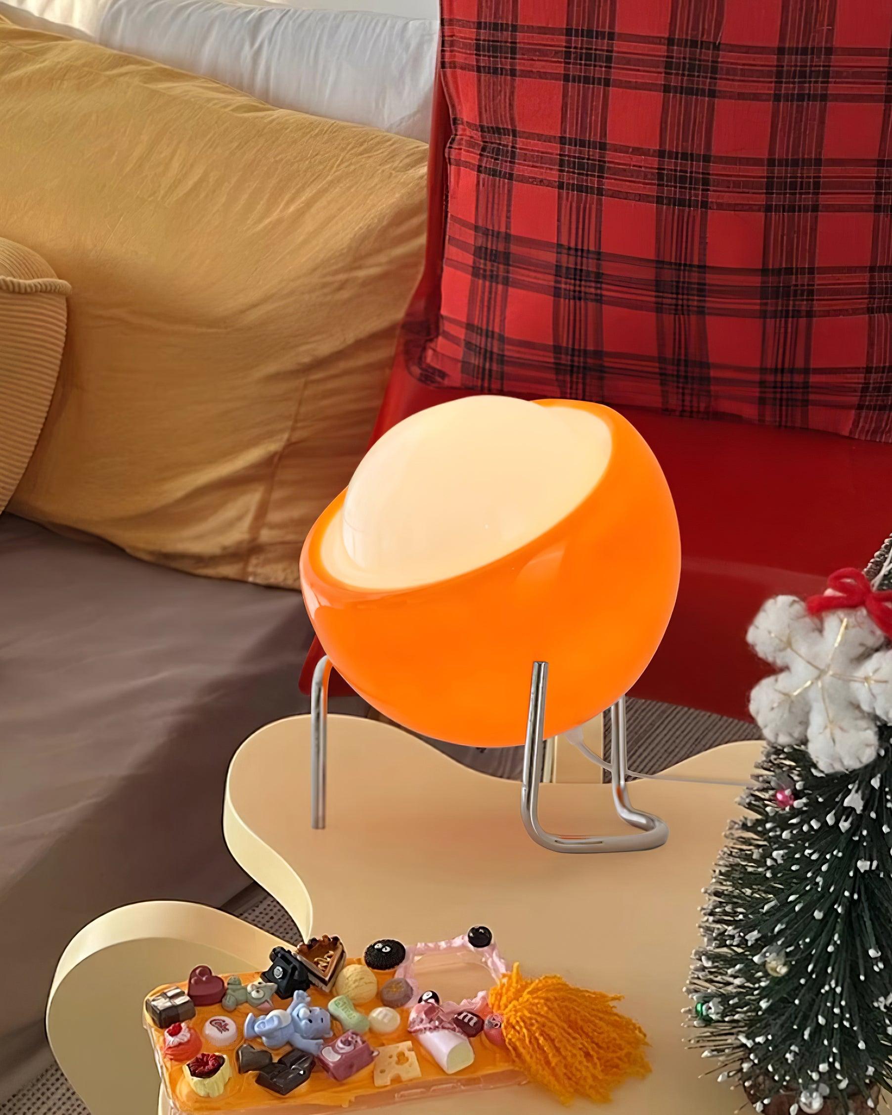 Lampe de table en métal et verre de style architectural Bauhaus