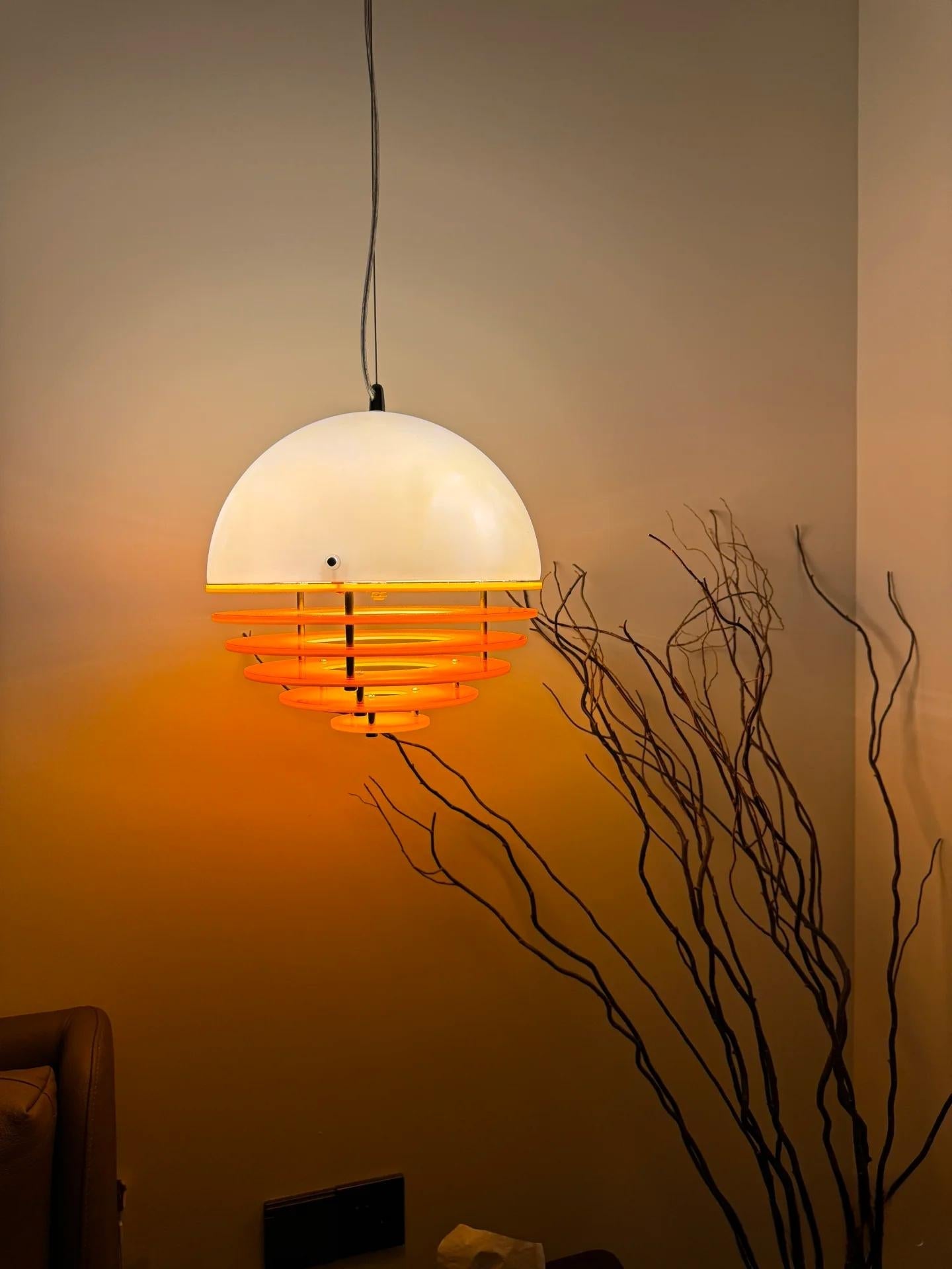 Moderne hanglamp Sunset met lamp in Bauhaus-stijl