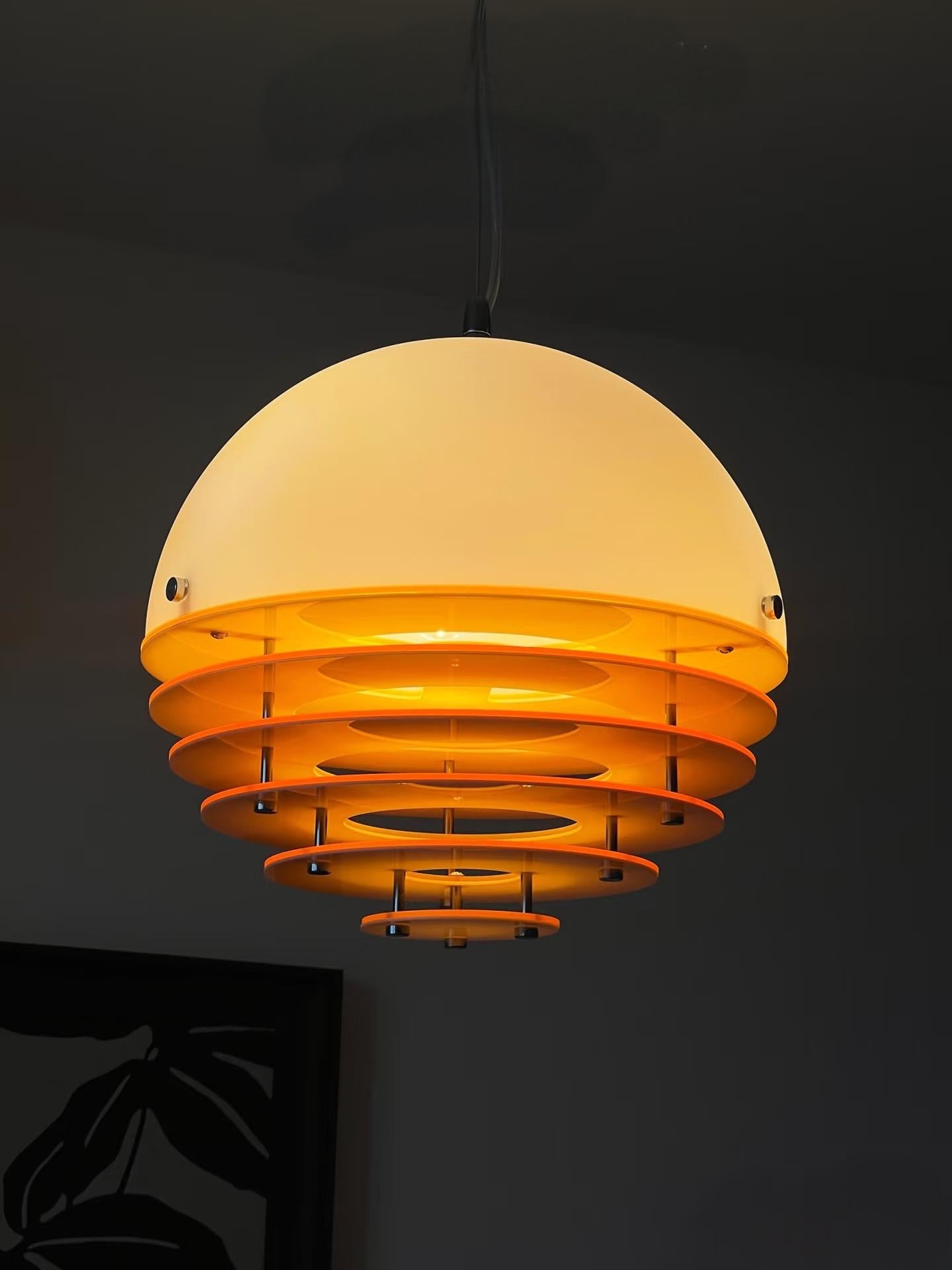 Moderne hanglamp Sunset met lamp in Bauhaus-stijl