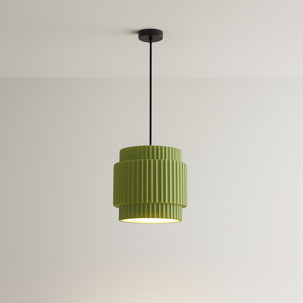 Minimalistyczna ceramiczna kolorowa lampa wisząca