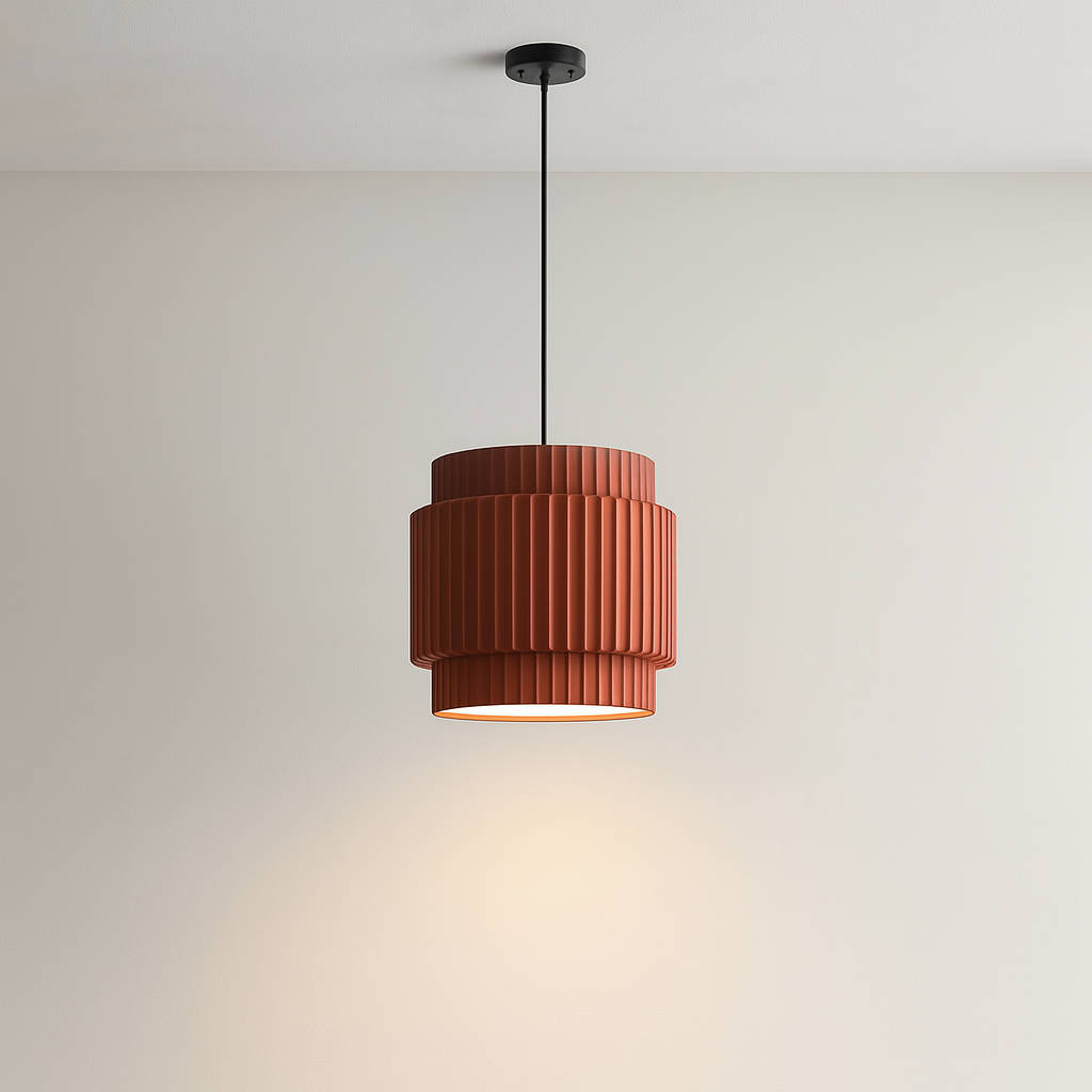 Minimalistyczna ceramiczna kolorowa lampa wisząca