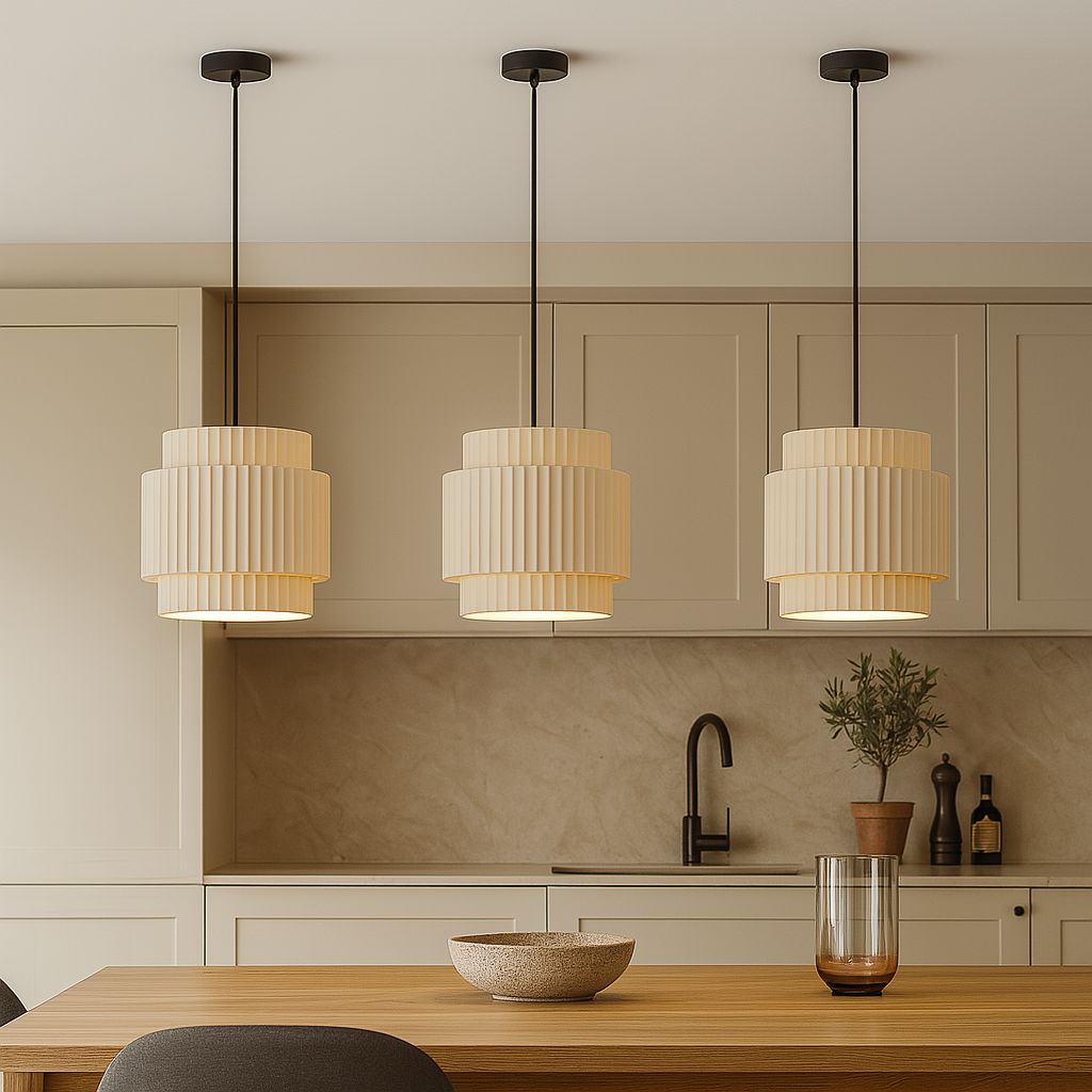 Minimalistyczna ceramiczna kolorowa lampa wisząca