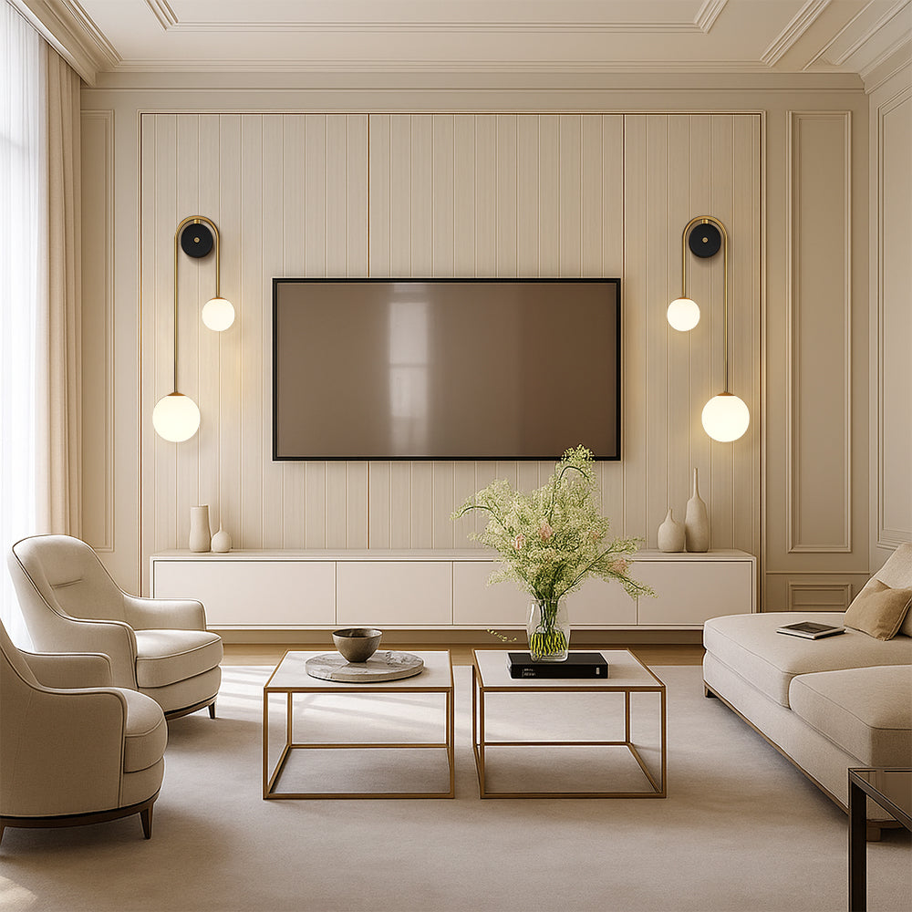 Moderne boogmuurlamp