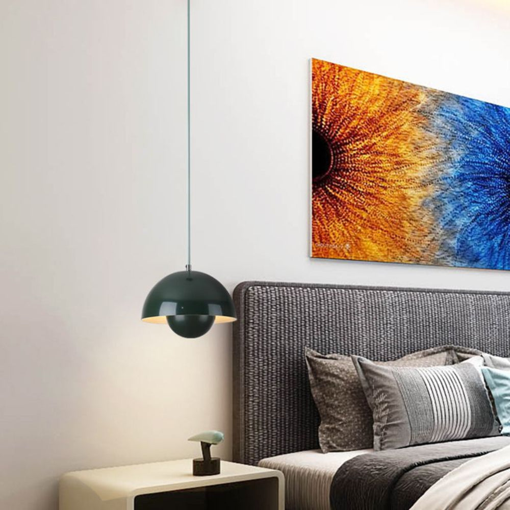 Nowoczesna półokrągła kolorowa lampa wisząca