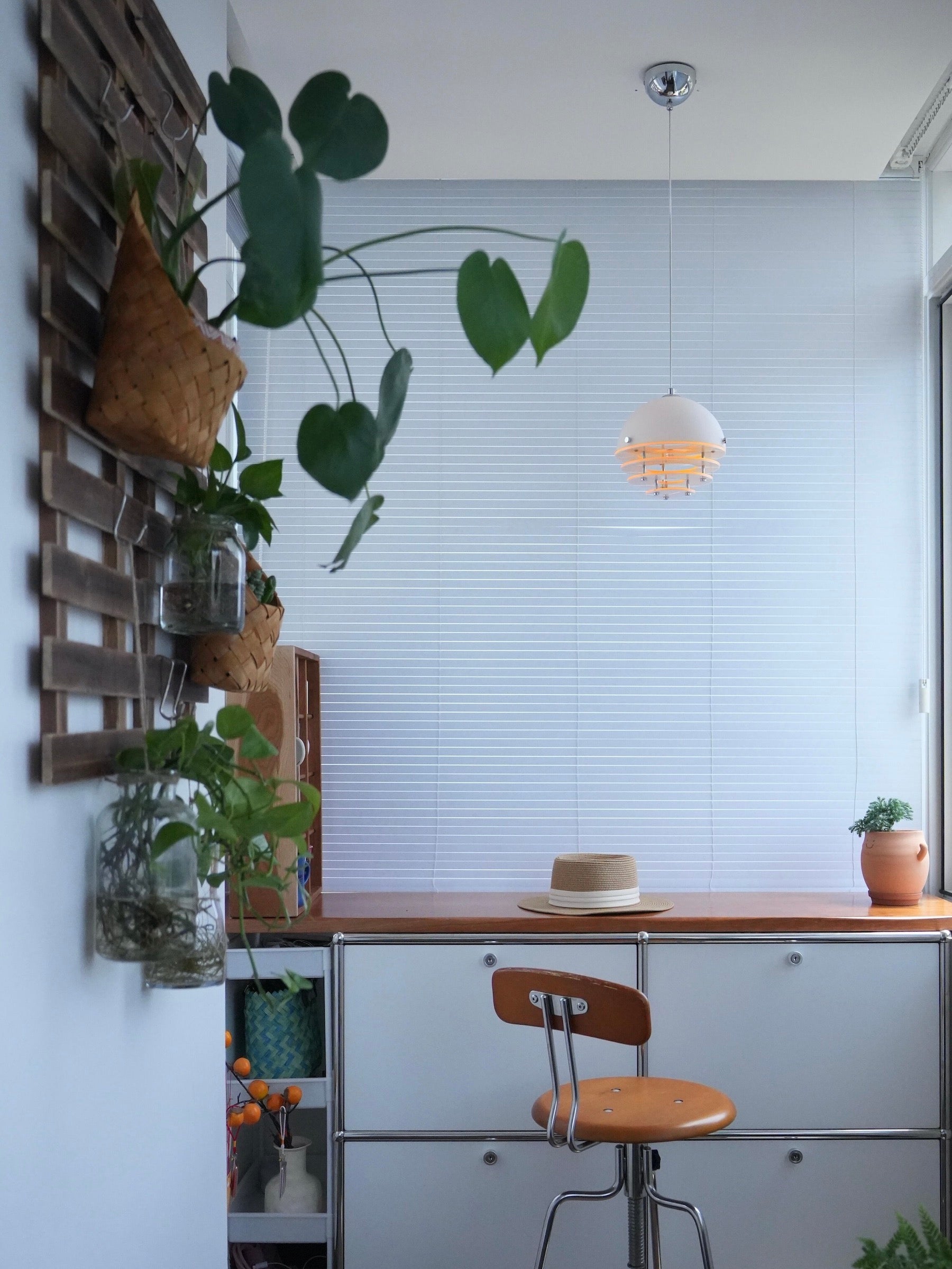 Moderne hanglamp Sunset met lamp in Bauhaus-stijl