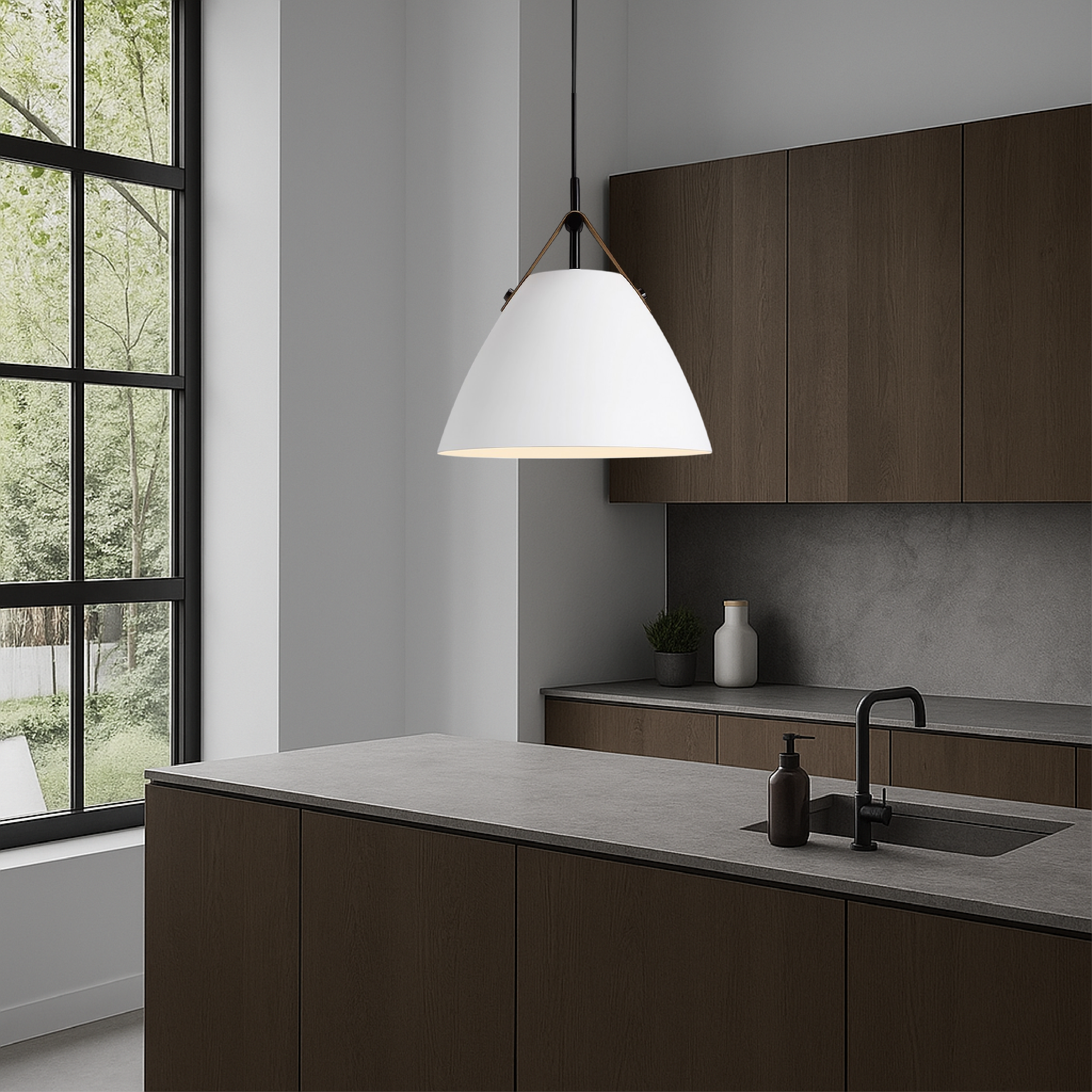 Nowoczesna skandynawska kolorowa lampa wisząca