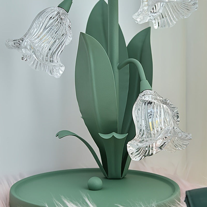 Lampa Stołowa w Kształcie Kwiatów