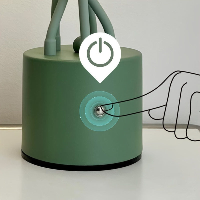 Lampa stołowa w kształcie tulipana