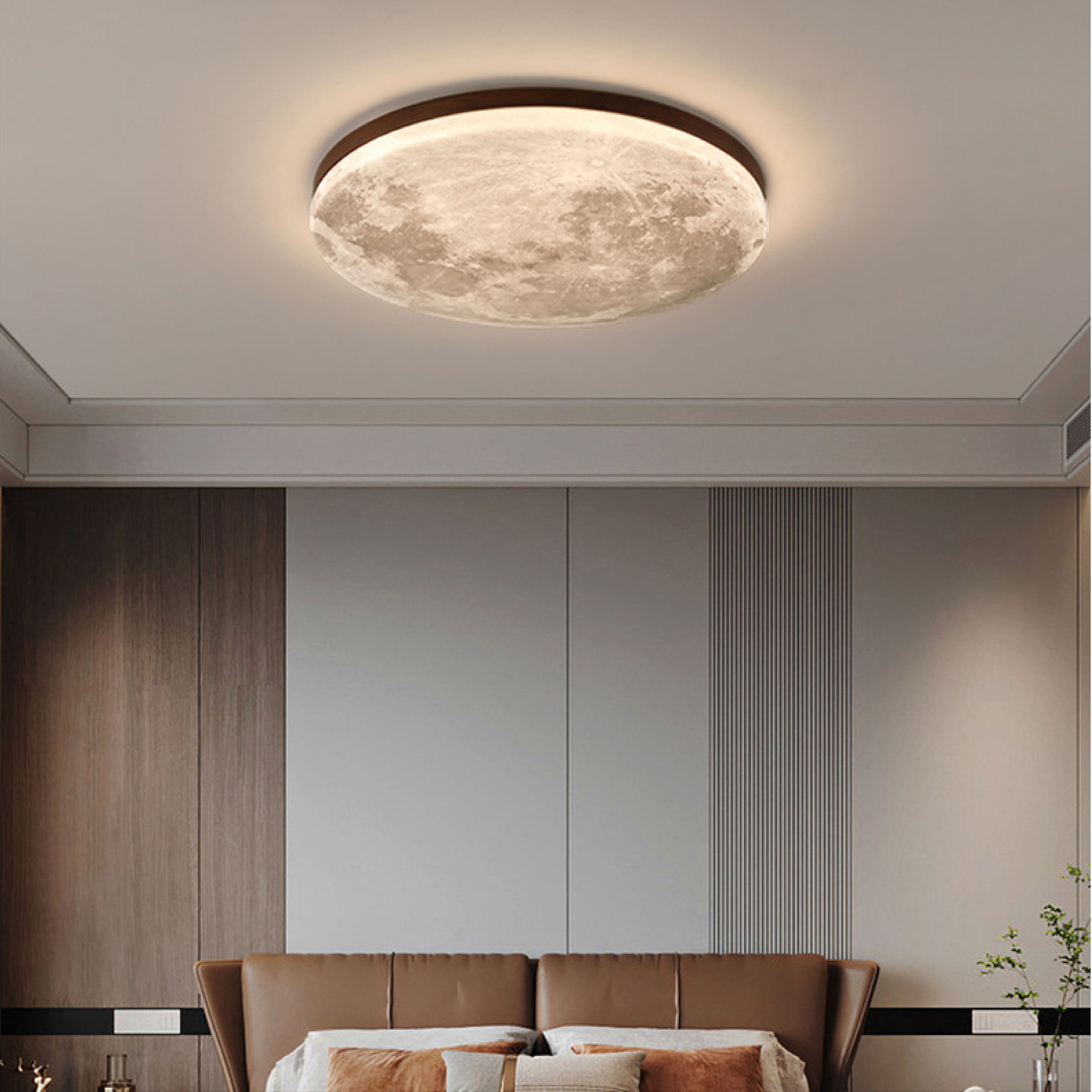 Moderne dimbare plafondlamp Moon