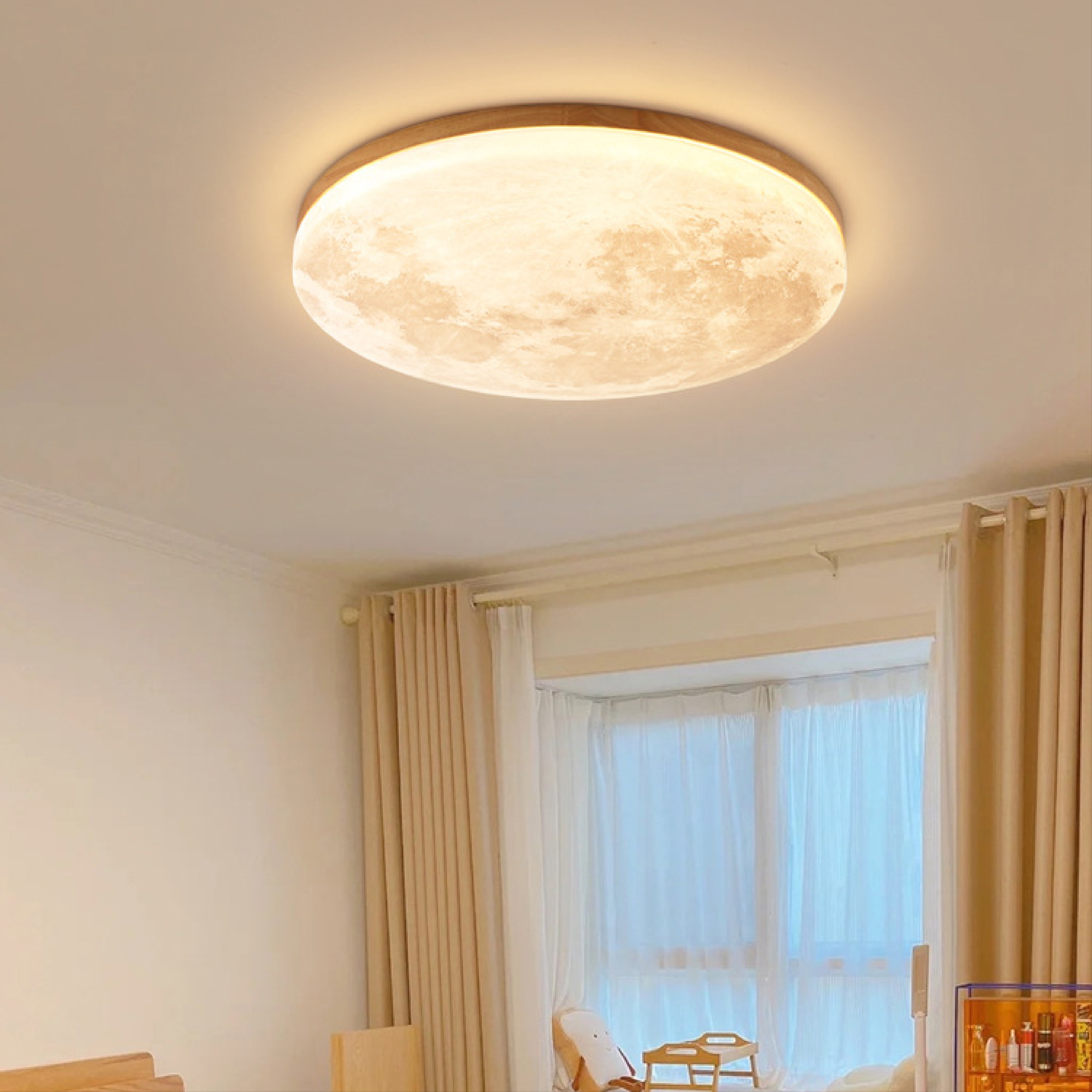 Nowoczesna lampa sufitowa Moon Dimmable