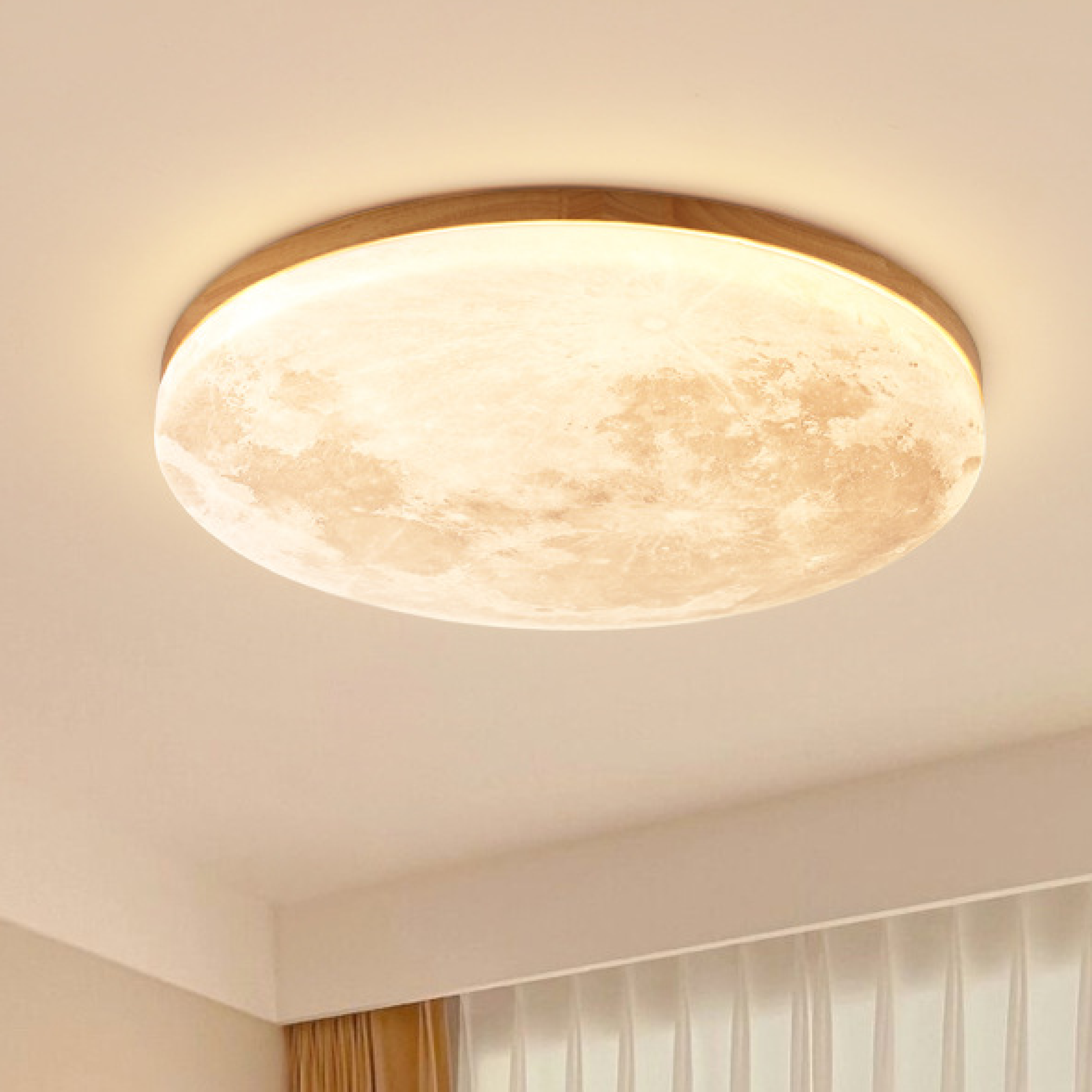 Nowoczesna lampa sufitowa Moon Dimmable