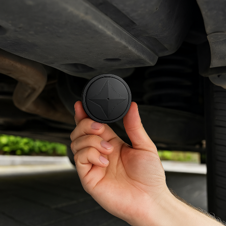 Magnetyczne urządzenie lokalizujące z okrągłą obudową