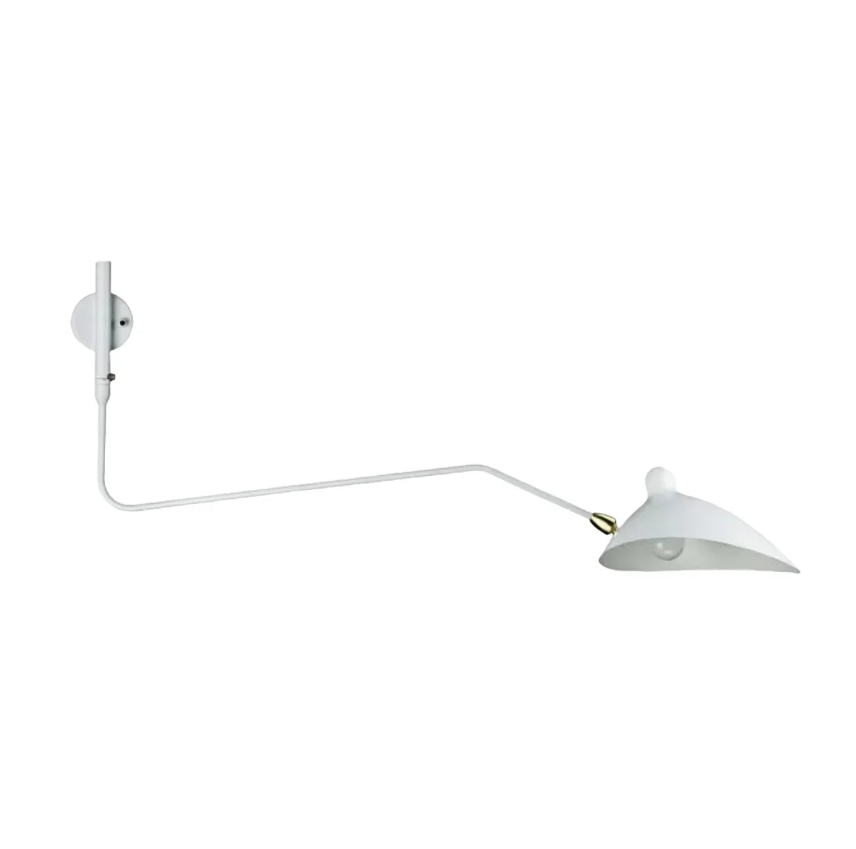 Verstelbare wandlamp met dubbele arm