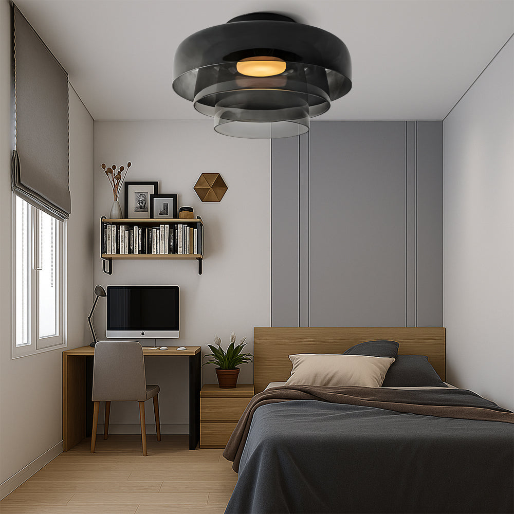 Lampa wisząca Nordic Bauhaus ze szkła warstwowego
