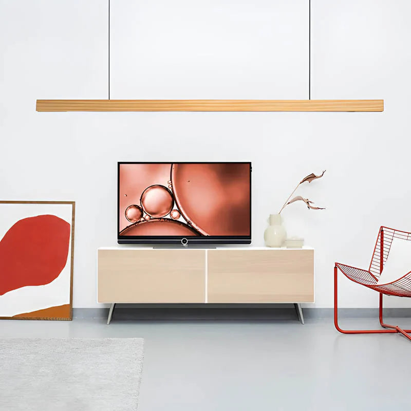 Nowoczesna liniowa lampa wisząca do kuchni