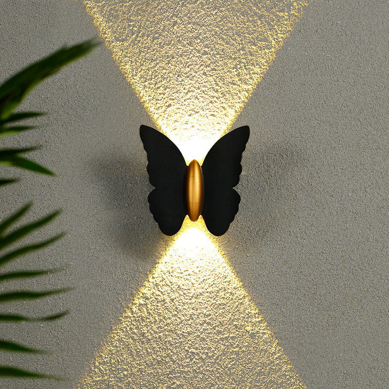 Estetyczna lampa ścienna zewnętrzna Butterfly
