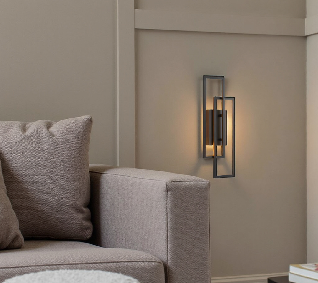 Moderne LED-wandlamp met elegante rechthoekige vorm