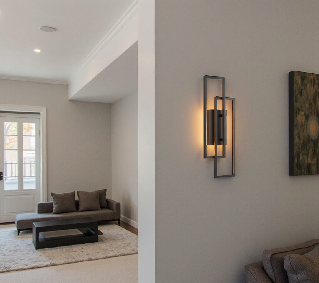 Moderne LED-wandlamp met elegante rechthoekige vorm