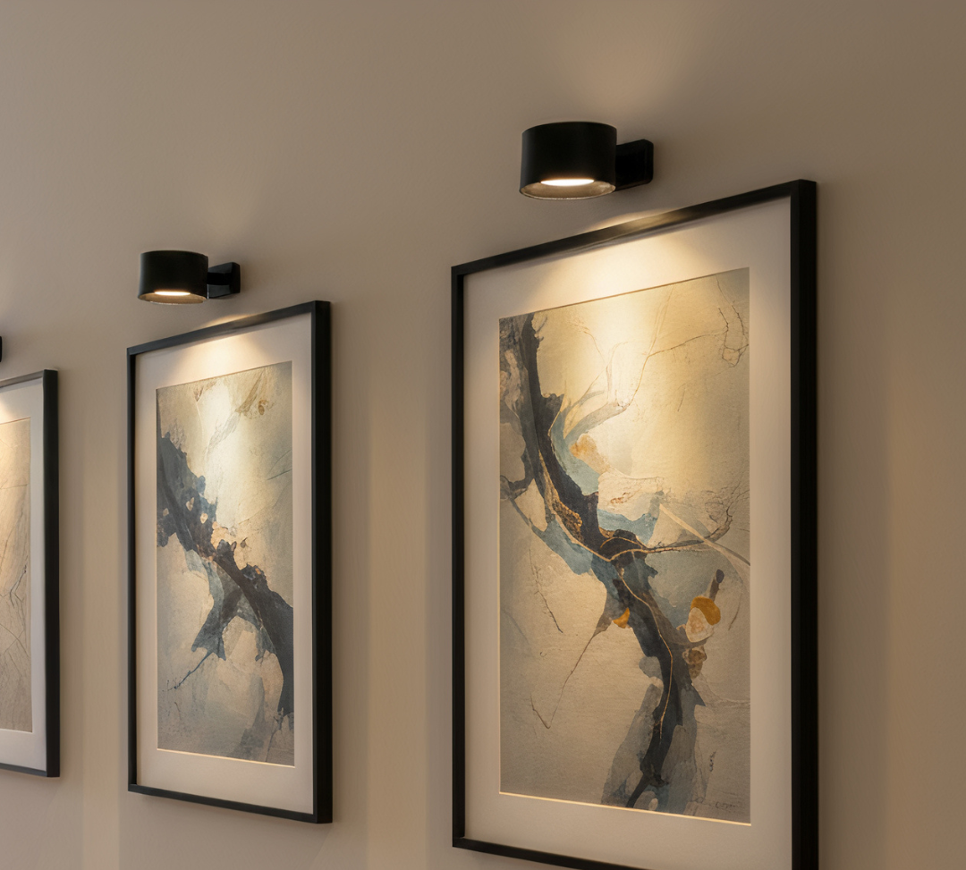 Petite lampe murale cylindrique avec lumière dirigée vers le haut