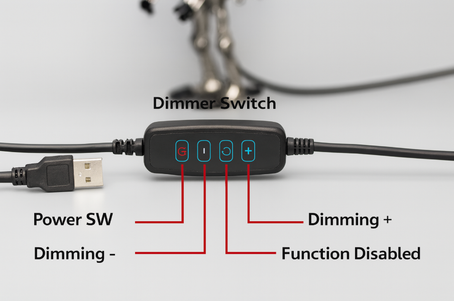 Lampe de table LED design en forme de robot avec guitare