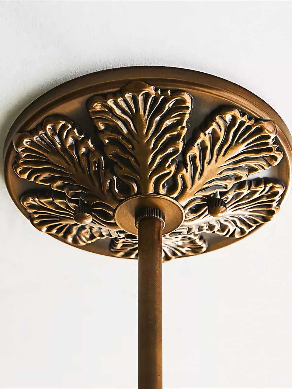 Lampa wisząca w kształcie dyni w stylu vintage, półpłaska, szklana