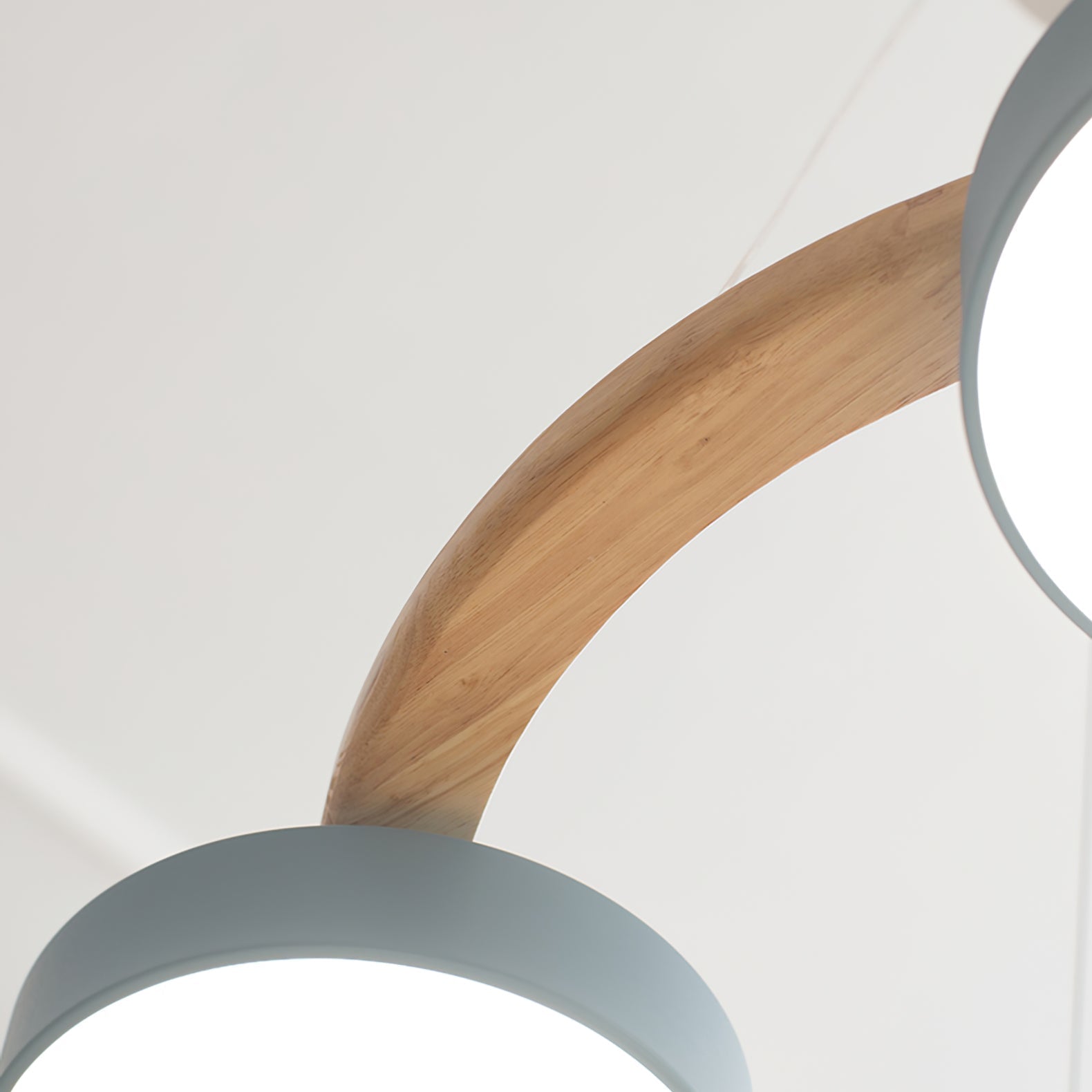 Ronde hanglamp met vogels en ronde modules