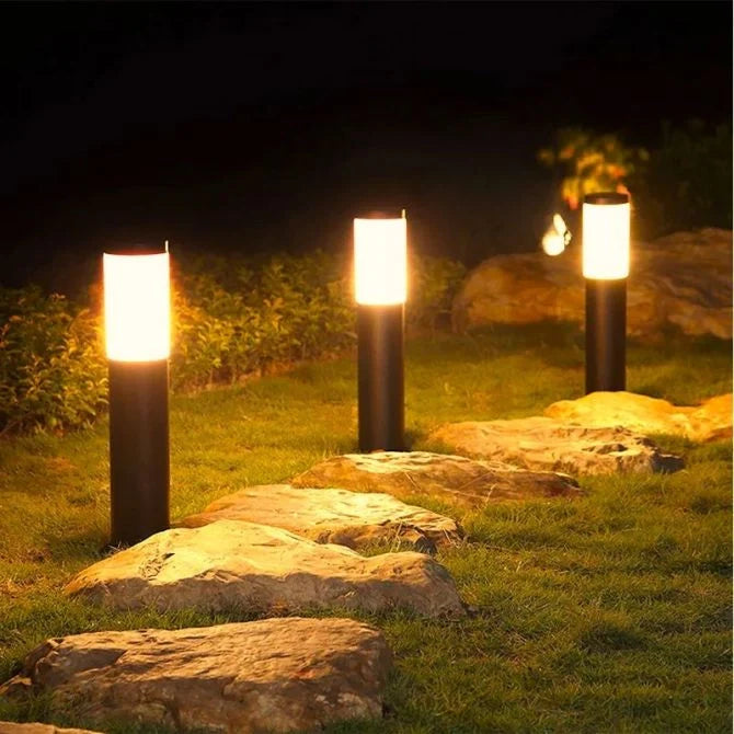 Zonne tuinlampen LED 2 stuks zwart buiten