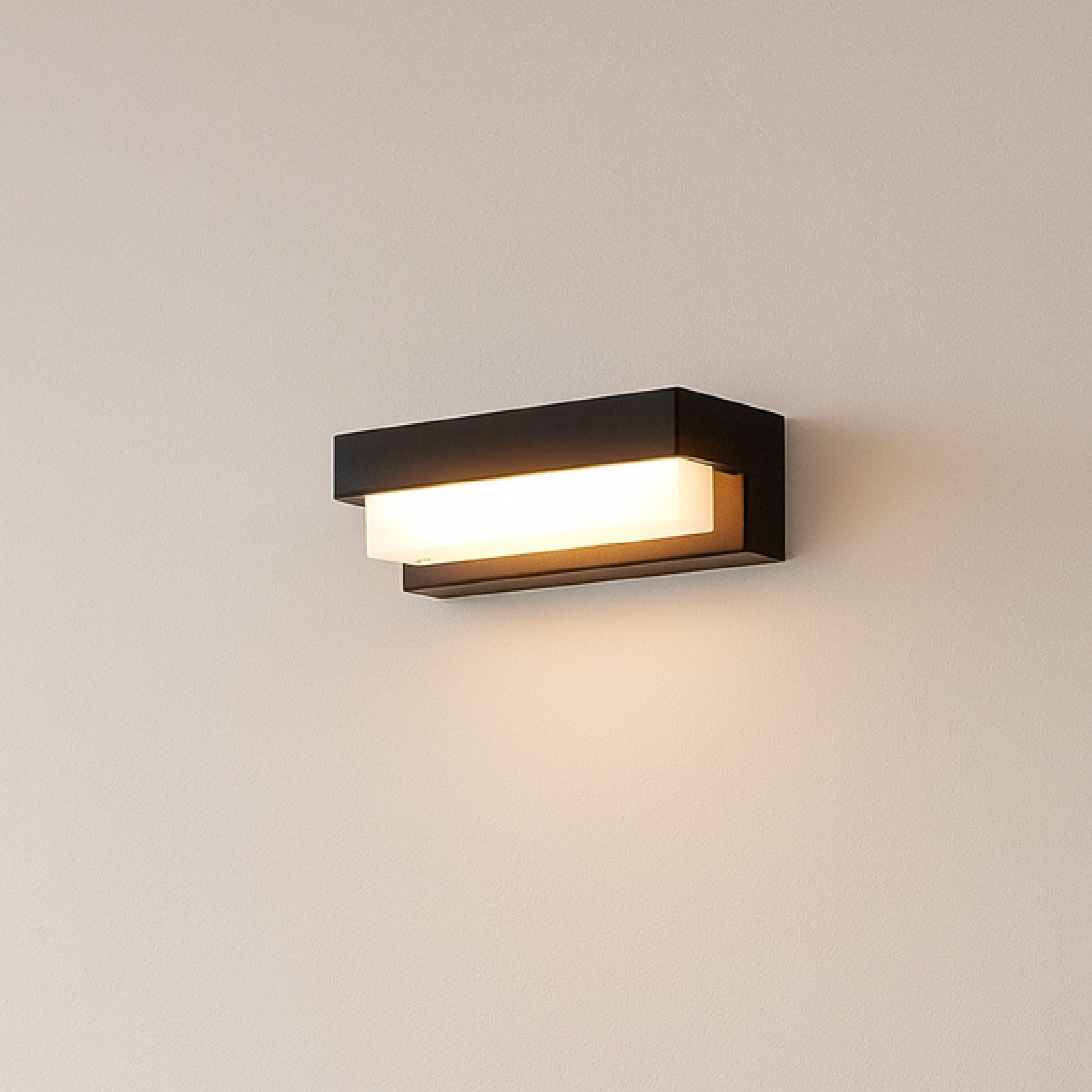 Lampe murale extérieure moderne avec panneau solaire