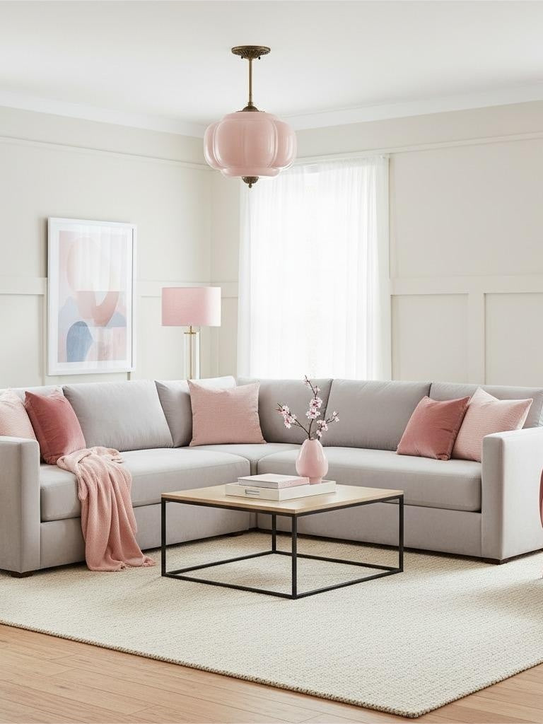 Lampa wisząca w kształcie dyni w stylu vintage, półpłaska, szklana