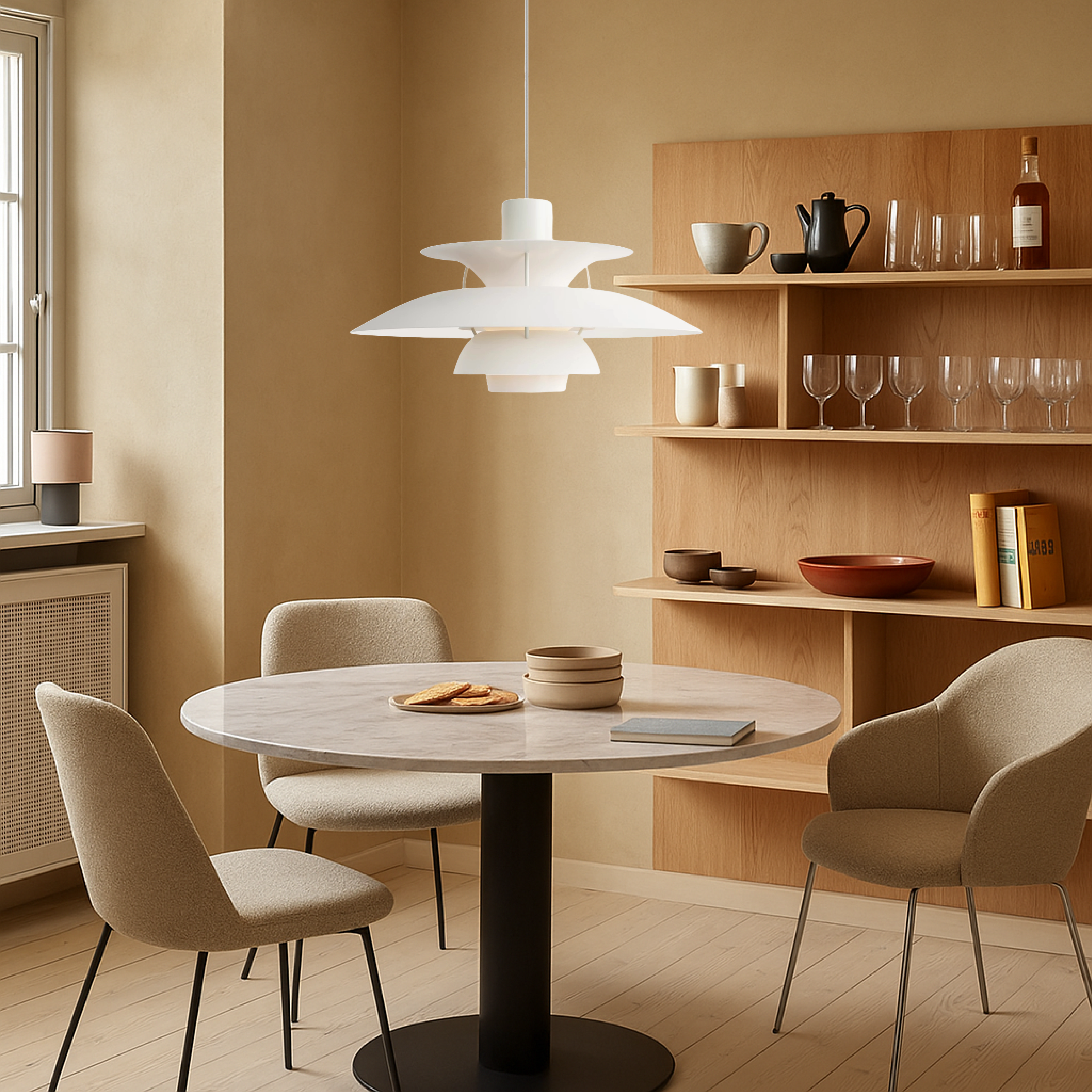 Wielowarstwowa duńska lampa wisząca