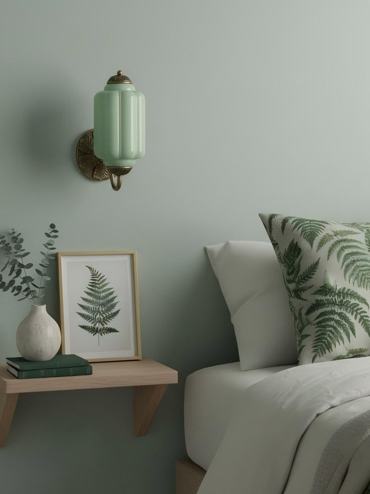 Klasyczna szklana lampa ścienna w kształcie dyni