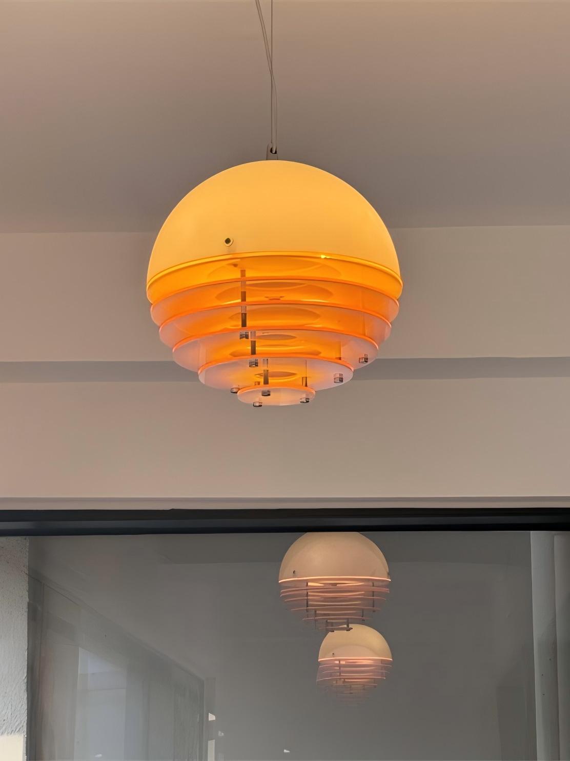 Moderne hanglamp Sunset met lamp in Bauhaus-stijl
