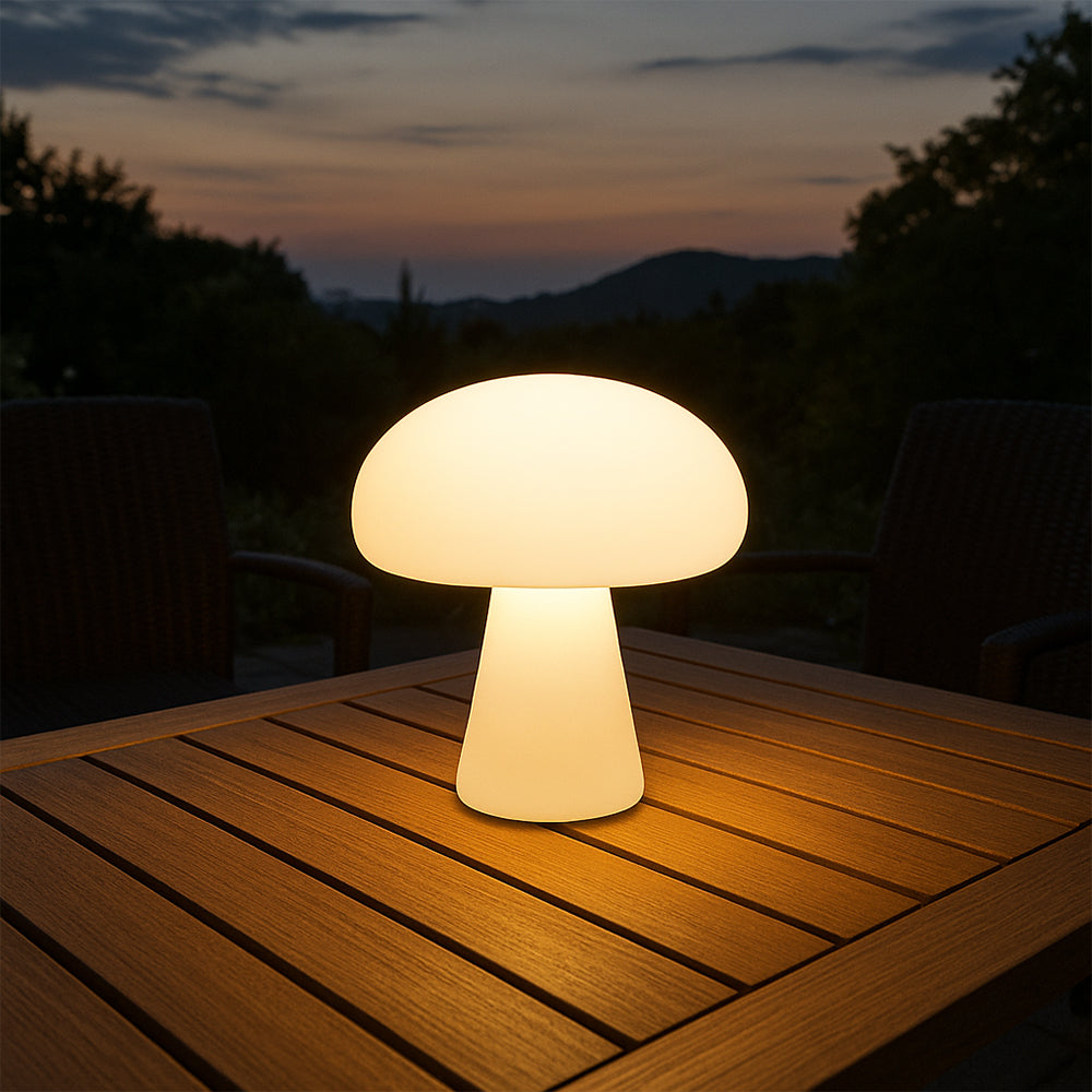 Nowoczesna lampa stołowa LED Mushroom do użytku wewnątrz i na zewnątrz