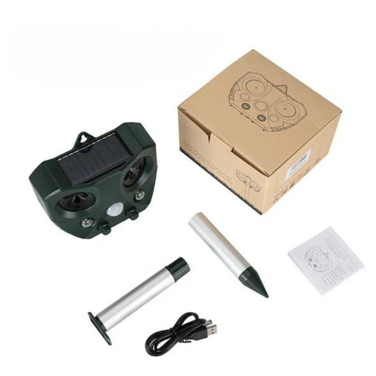 Répulsif ultrasonique extérieur contre les nuisibles avec détecteur de mouvement